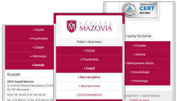 mobilny layout strony