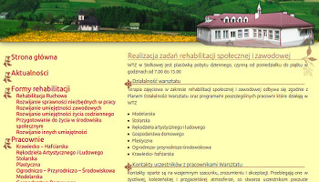 wygląd treści strony
