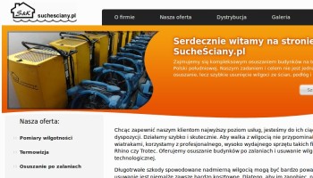 Strona wejściowa serwisu