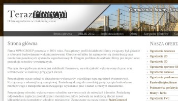 Strona startowa serwisu