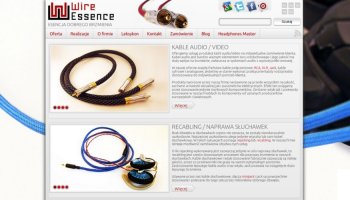 Strona internetowa dla WireEssence